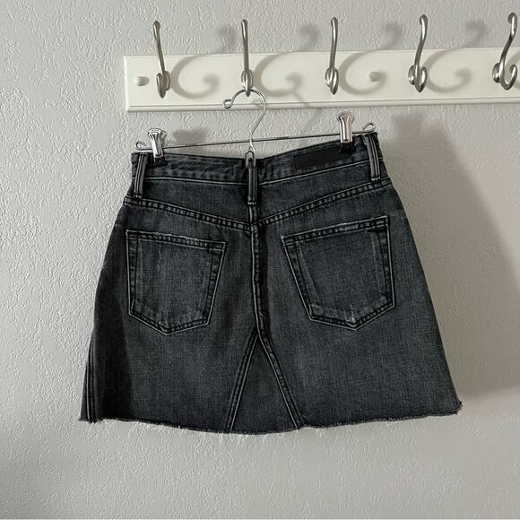 GRLFRND Eva Denim Mini Skirt in Silver Spoon Wash - Picture 6 of 10